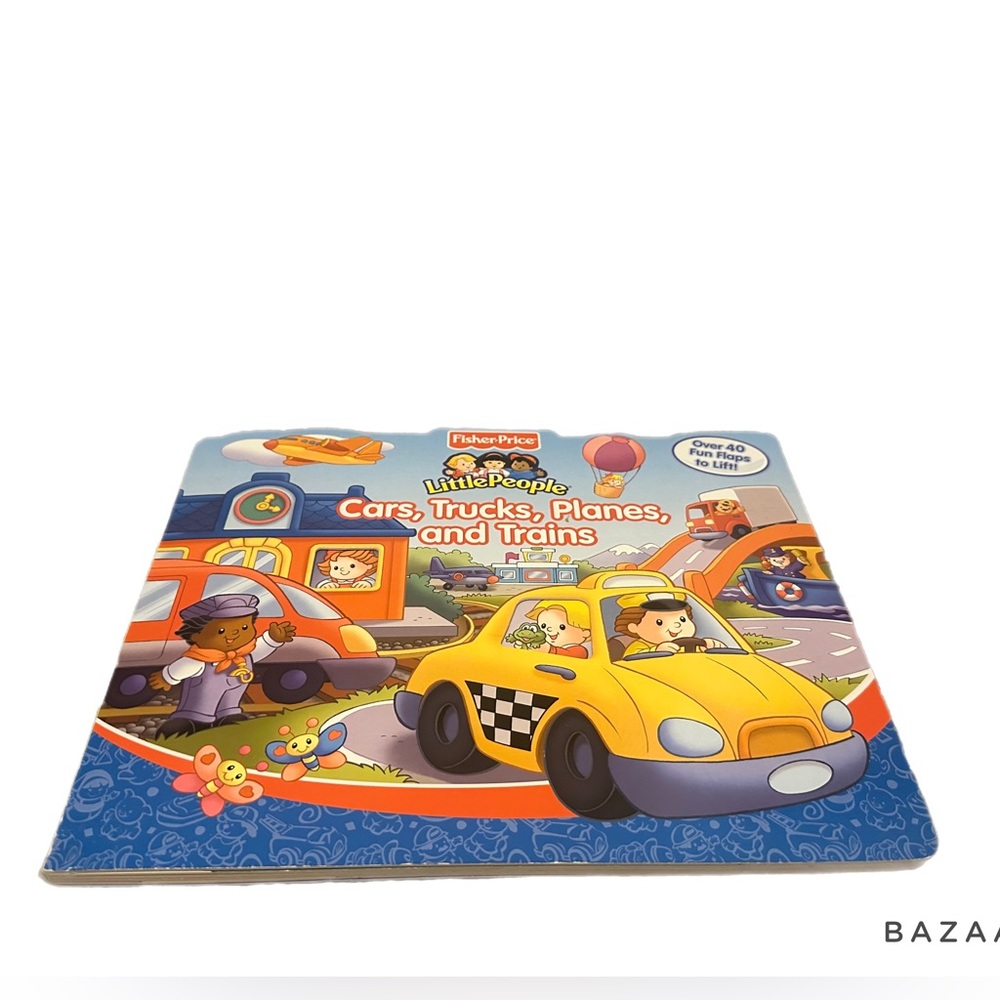 Little People Cars, Trucks, Planes, and Trains book-over 40 flaps to flip